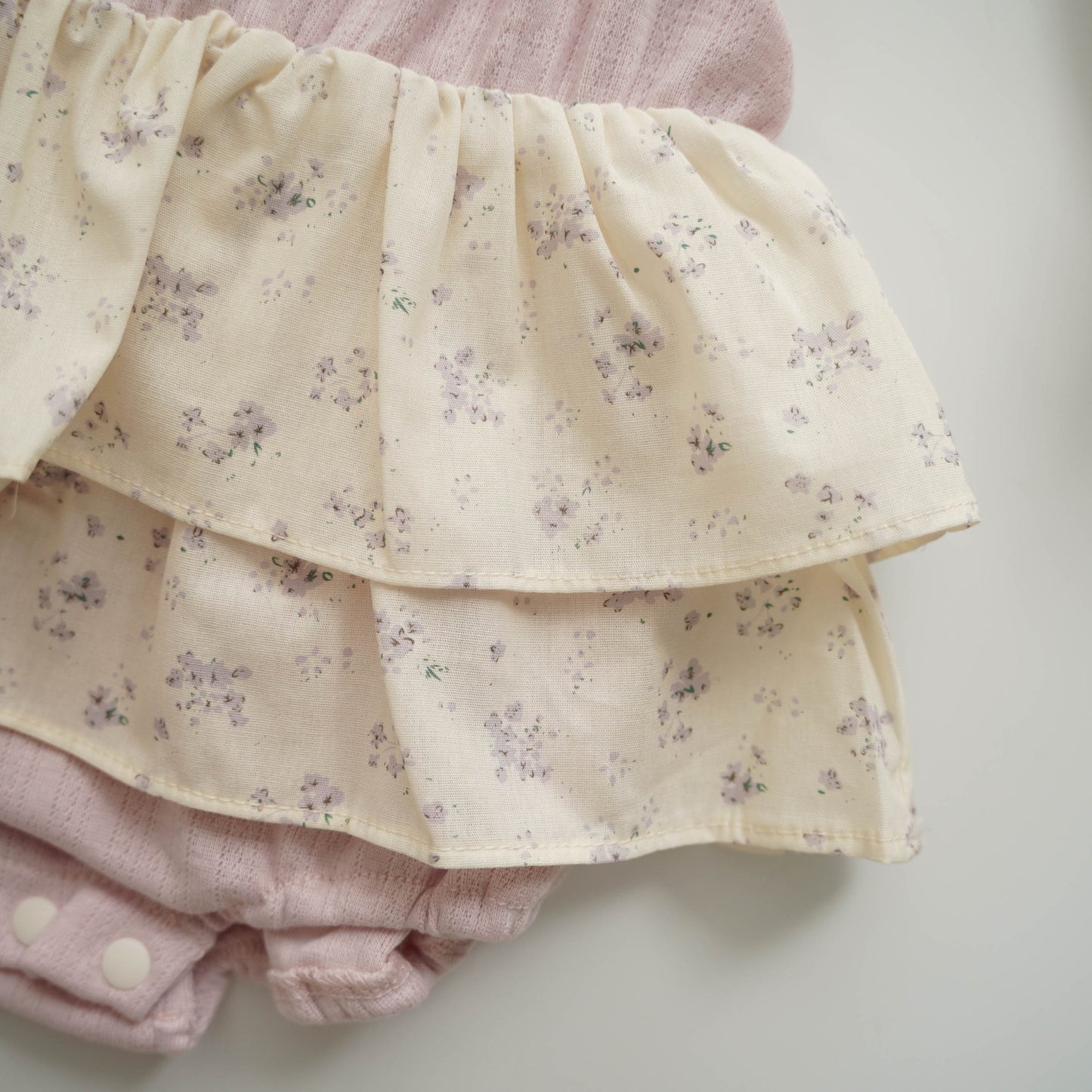 Pastel Purple Floral Romper