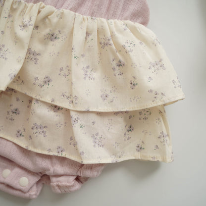 Pastel Purple Floral Romper