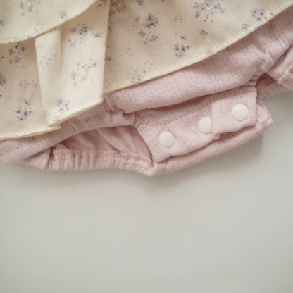 Pastel Purple Floral Romper