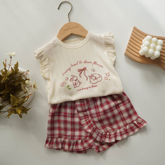 Bunny Design Comfy Top & Pants Set