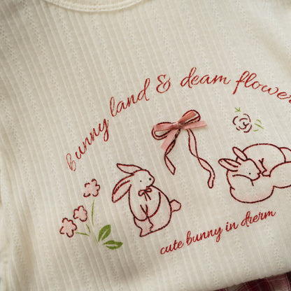 Bunny Design Comfy Top & Pants Set