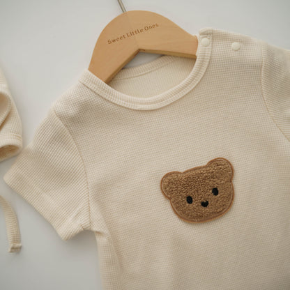 Bear Casual Romper with Hat