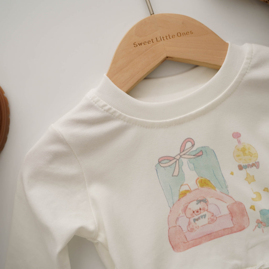 Cartoon Lacey Top