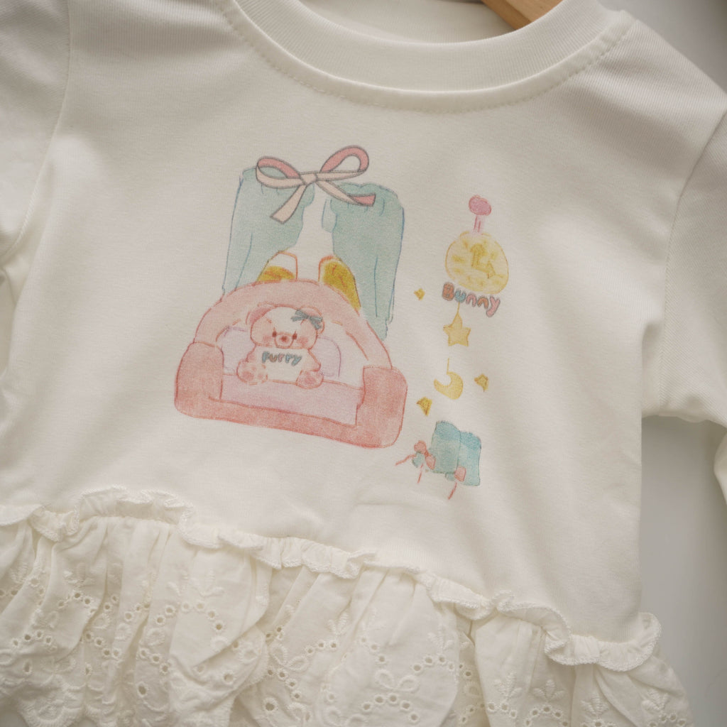 Cartoon Lacey Top