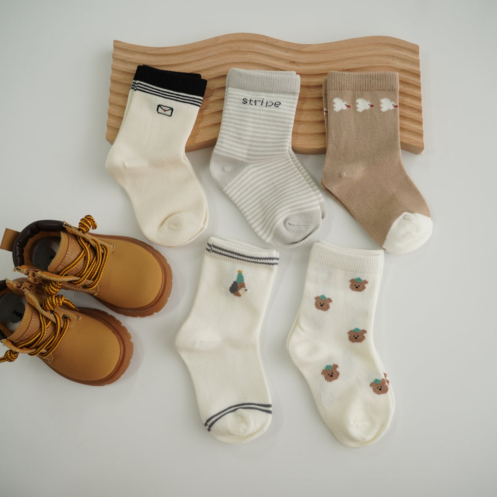 All Spring Socks Spring Design Socks (5 Pairs) – Sweet Little Ones