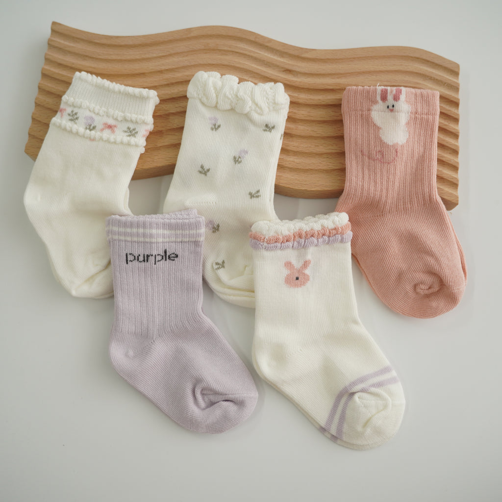 All Spring Socks Spring Design Socks (5 Pairs) – Sweet Little Ones
