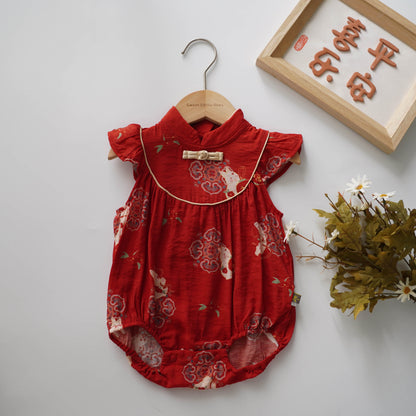 Chinese Bunny Cheongsam Romper