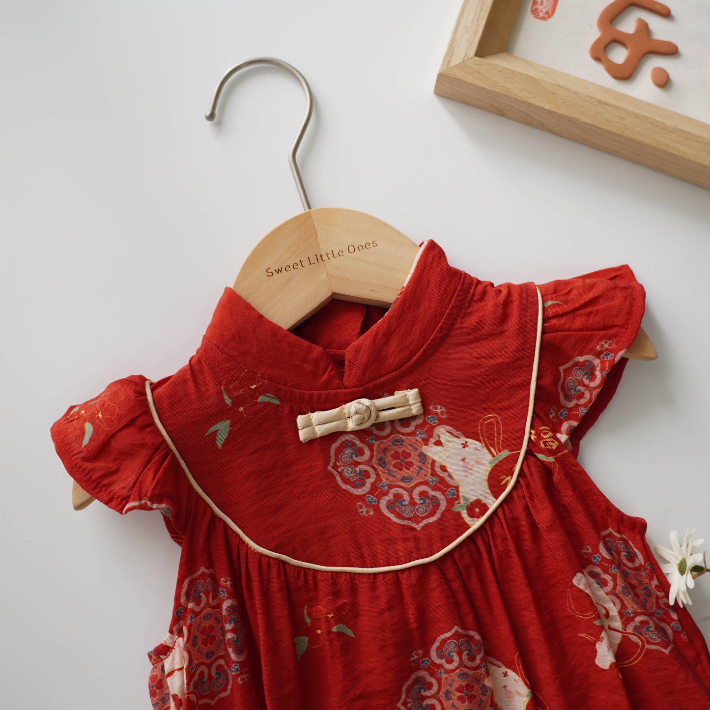 Chinese Bunny Cheongsam Romper