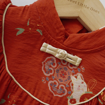 Chinese Bunny Cheongsam Romper