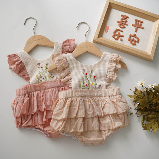 Layered Ruffled Romper (Size 66)