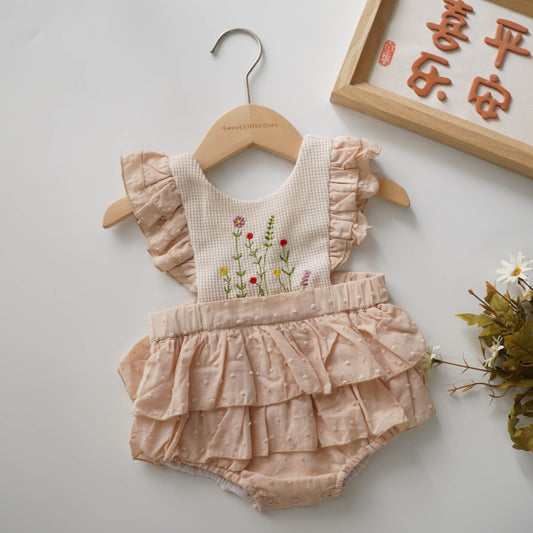 Layered Ruffled Romper (Size 66)