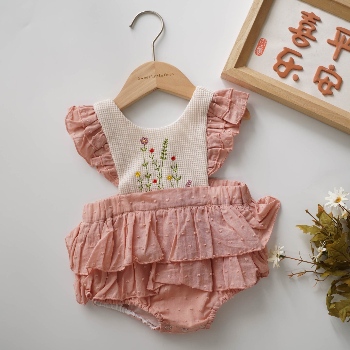 Layered Ruffled Romper (Size 66)