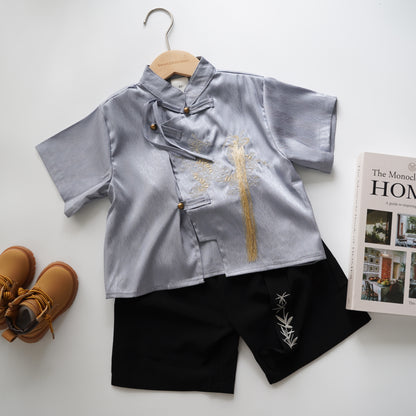 Vintage Designed Boy Chinese Set (Size 90)