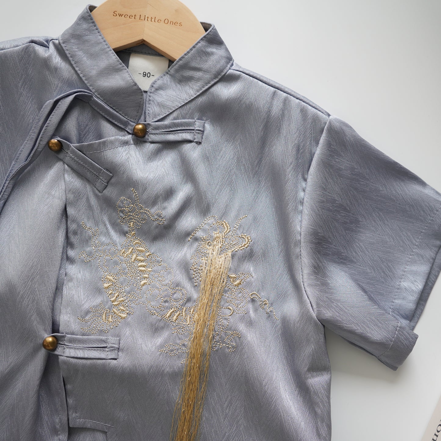 Vintage Designed Boy Chinese Set (Size 90)