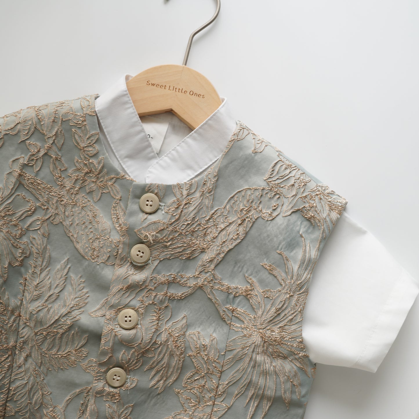 Chinese Boy Trendy Set with Vest (Size 90)