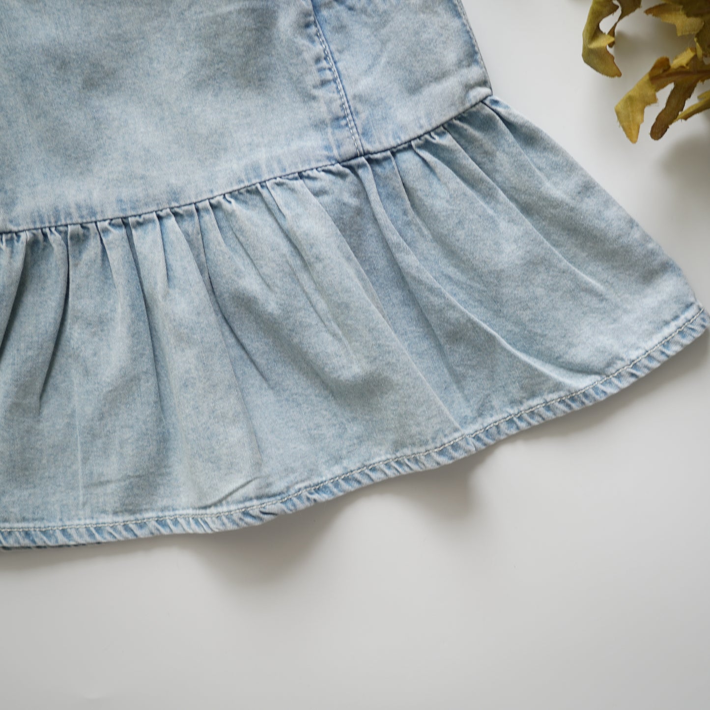 Soft Denim Girl Top & Pants Set