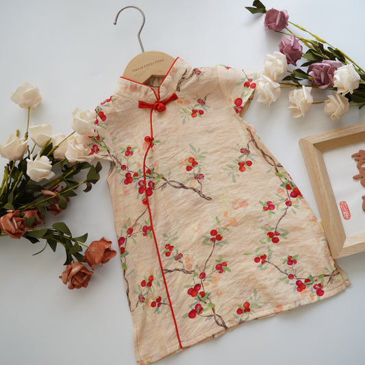 Blossom Cherry Cheongsam Dress