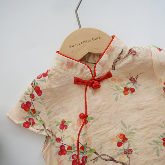 Blossom Cherry Cheongsam Dress