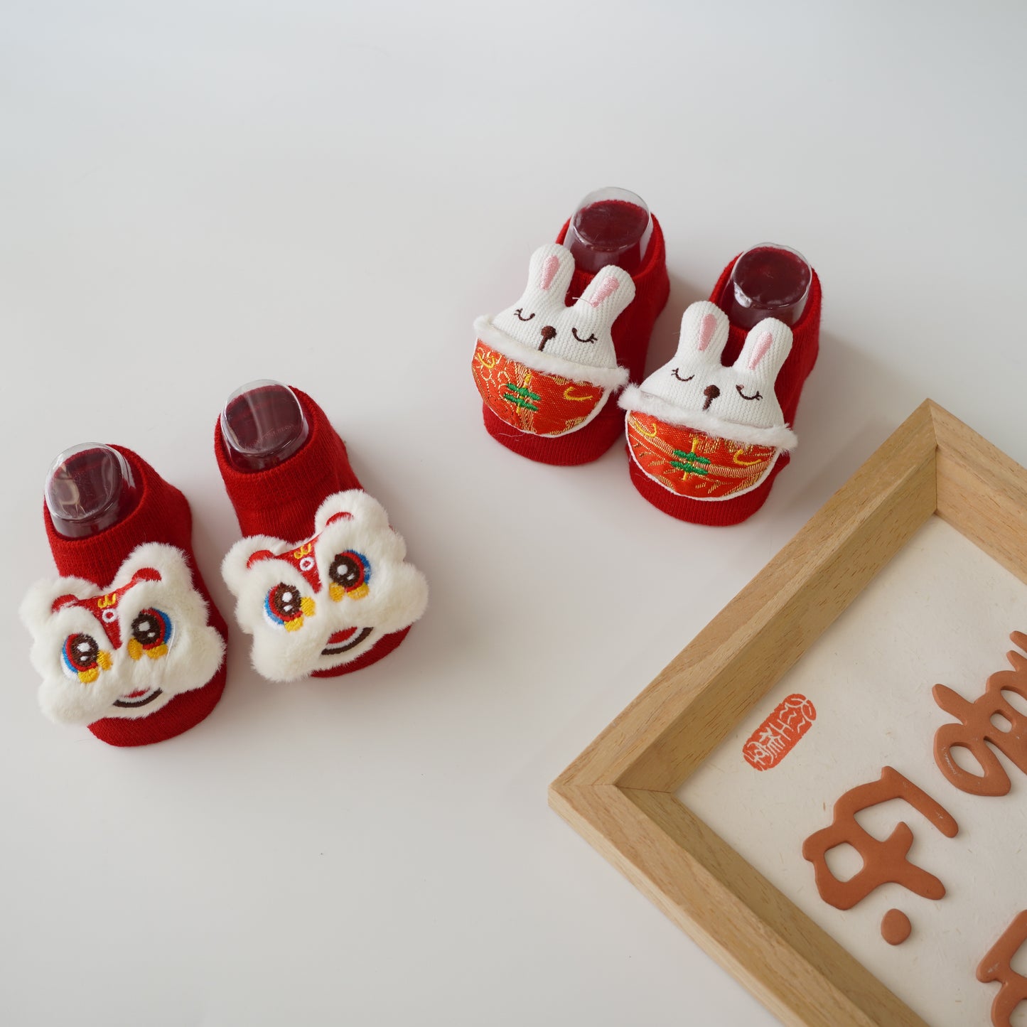 3D CNY Baby Socks