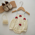 3D Mushroom Cotton Romper