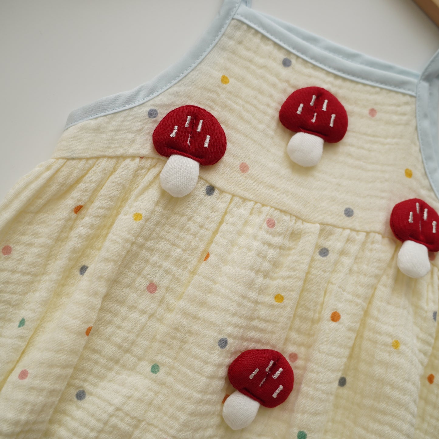 3D Mushroom Cotton Romper