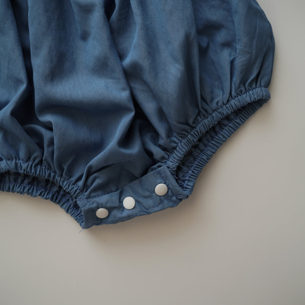 Puff Sleeves Casual Romper