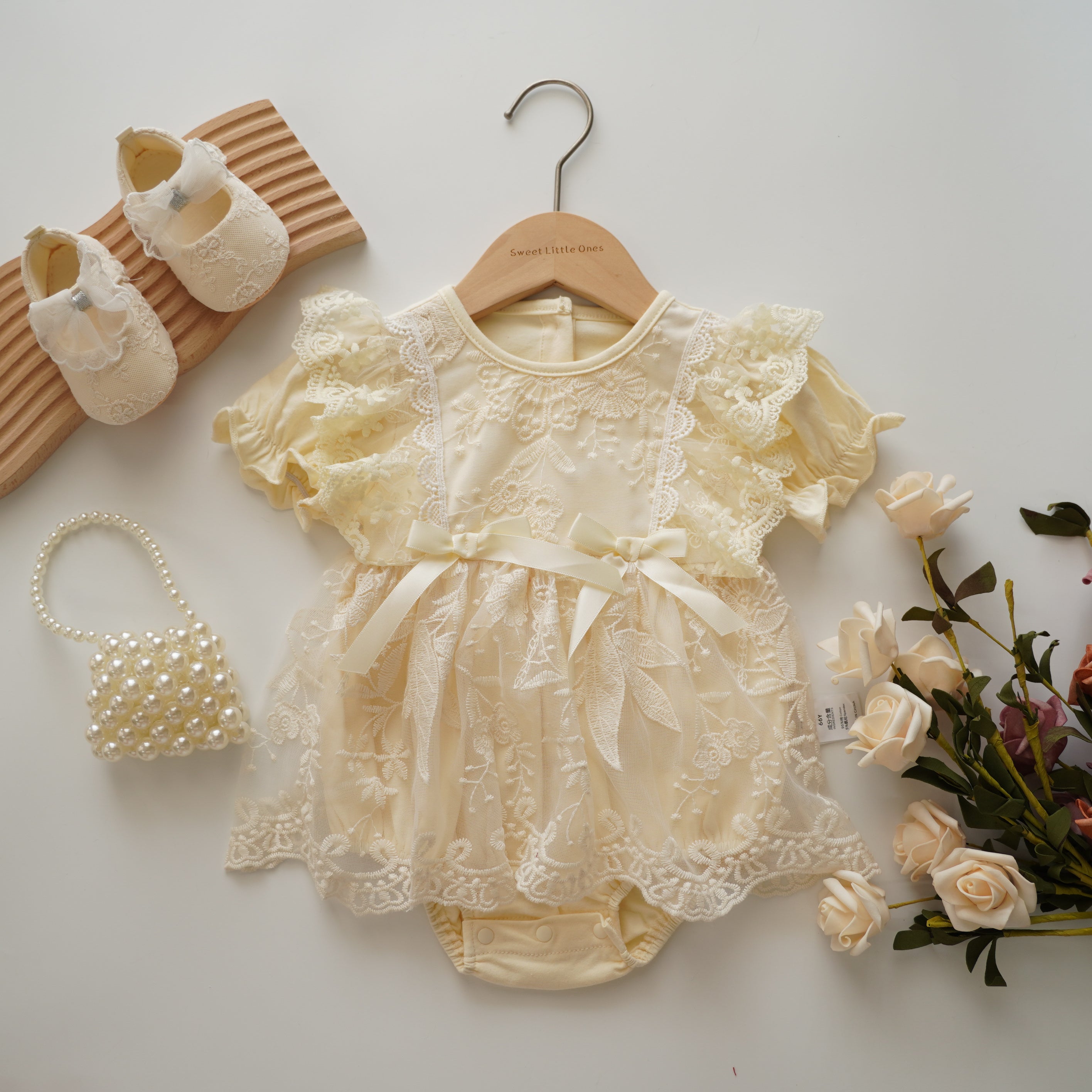 Lacey Ribbon Romper