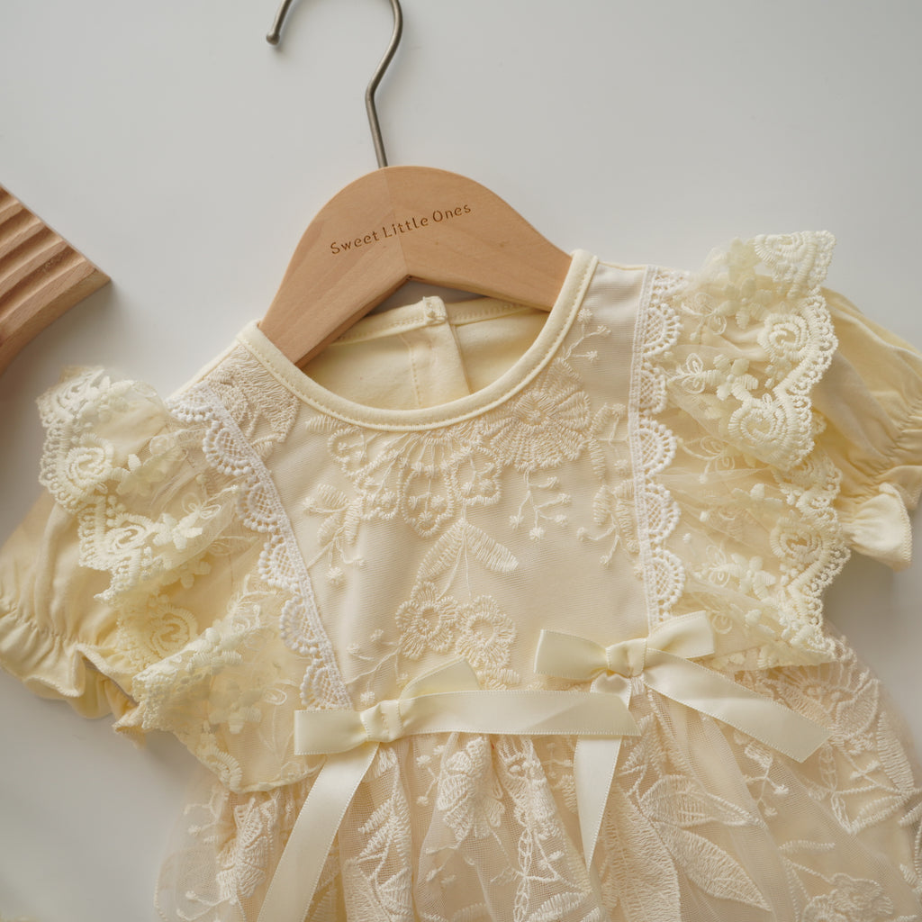 Lacey Ribbon Romper