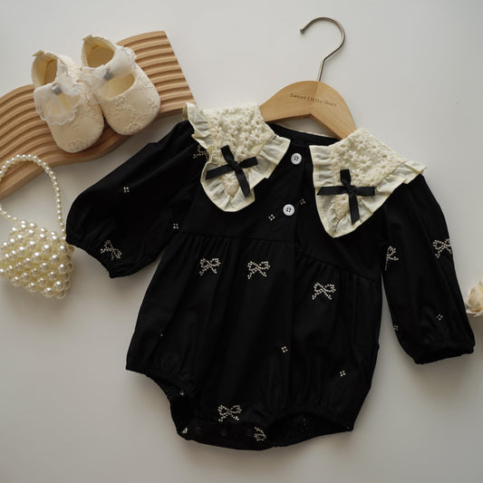 Ribbon Long Sleeves Sister Matching