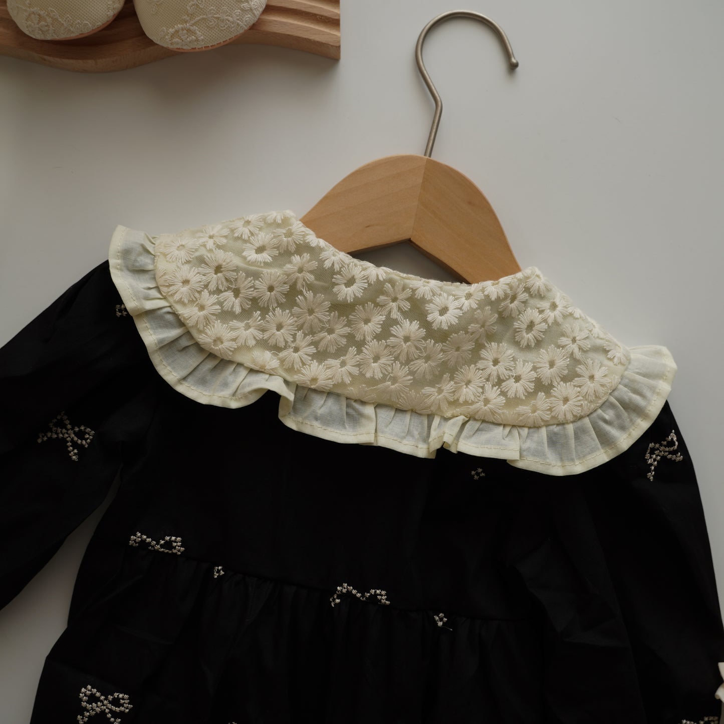 Ribbon Long Sleeves Sister Matching