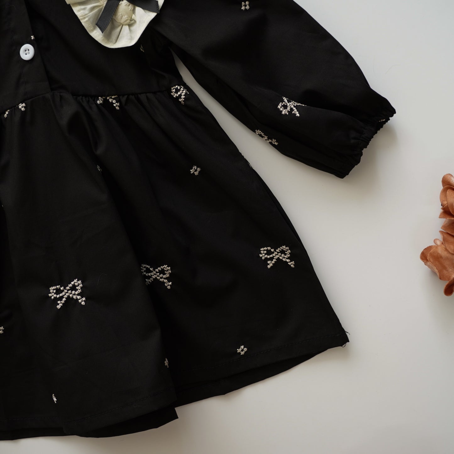 Ribbon Long Sleeves Sister Matching