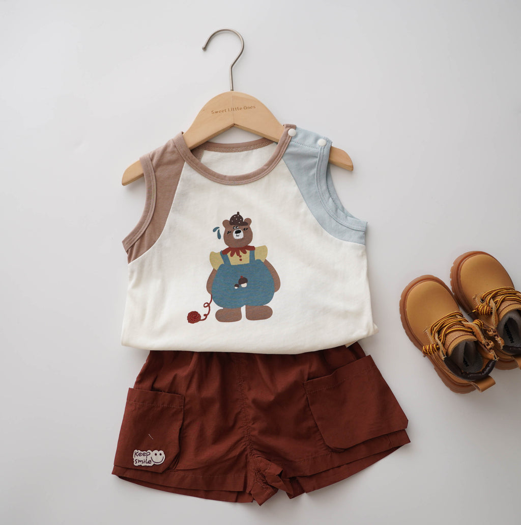 Color Bear Top & Pants Set