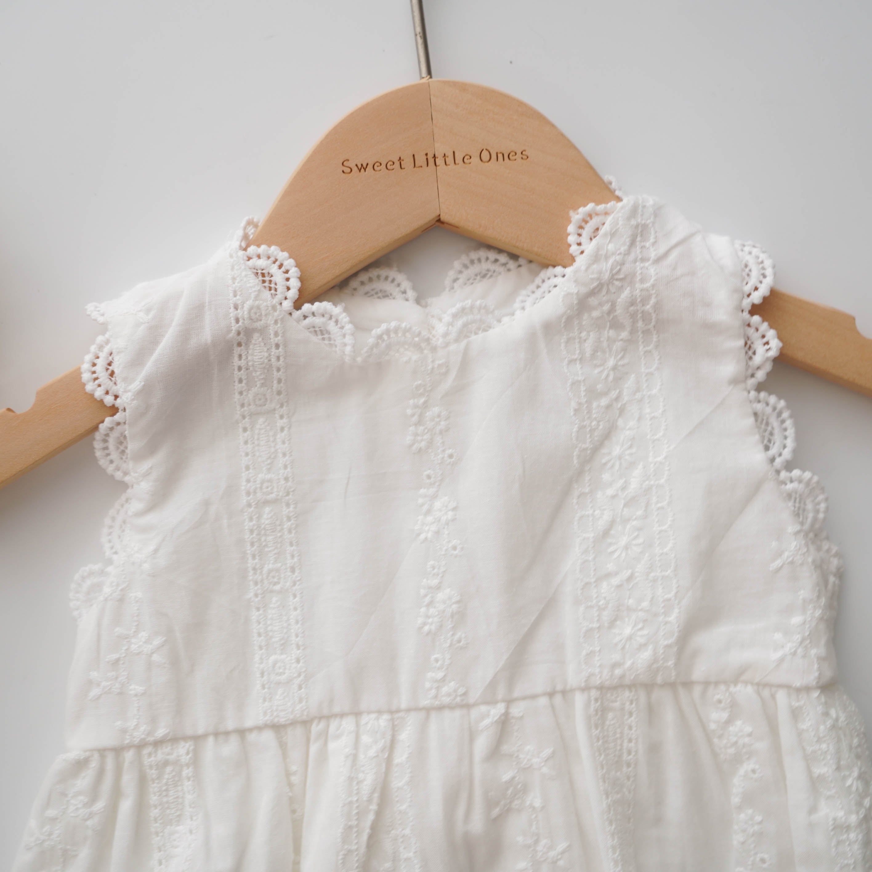 Plain Casual White Romper