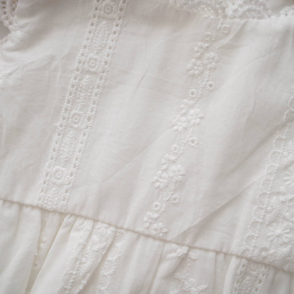 Plain Casual White Romper