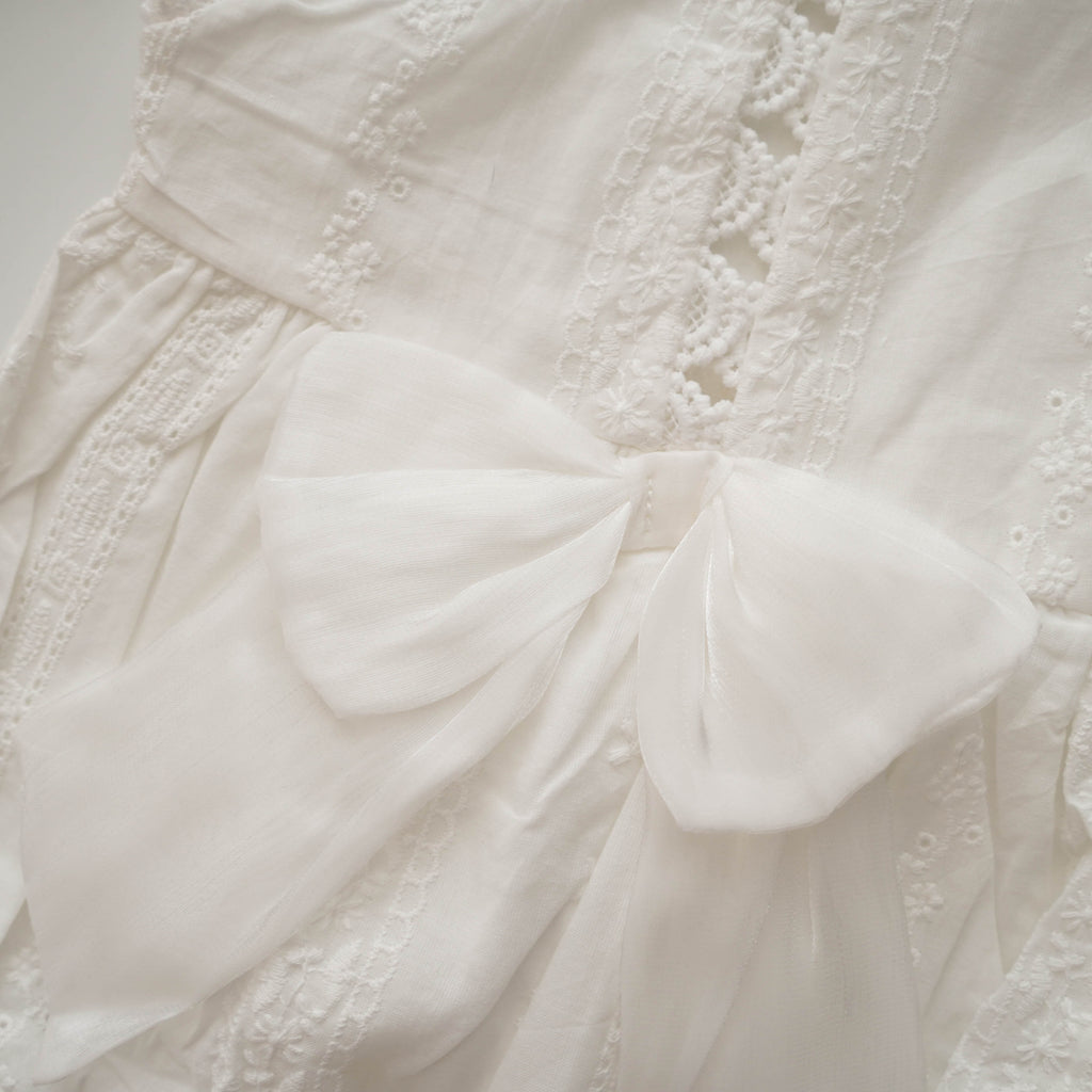 Plain Casual White Romper