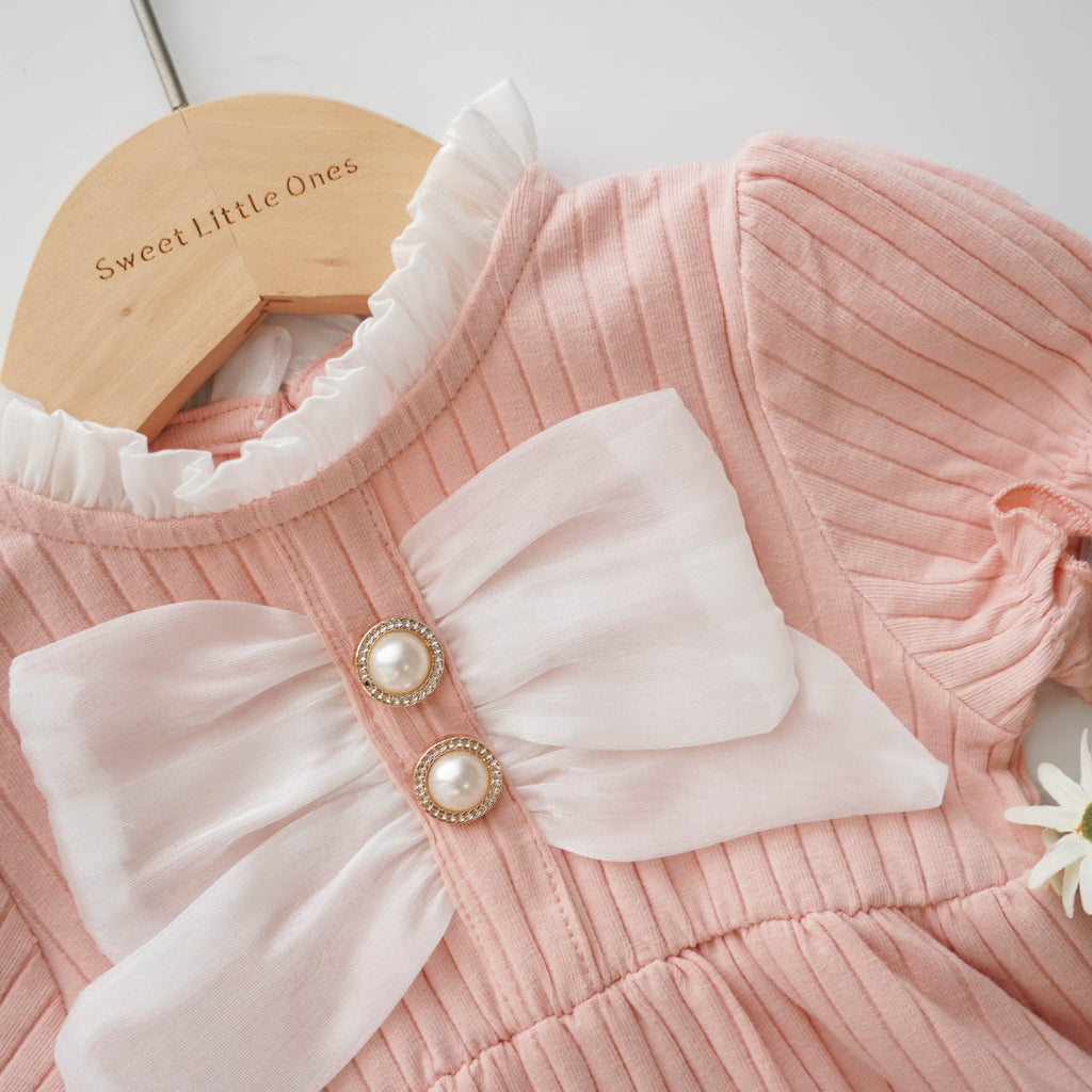 Princess Ribbon Pink Romper