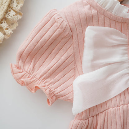 Princess Ribbon Pink Romper