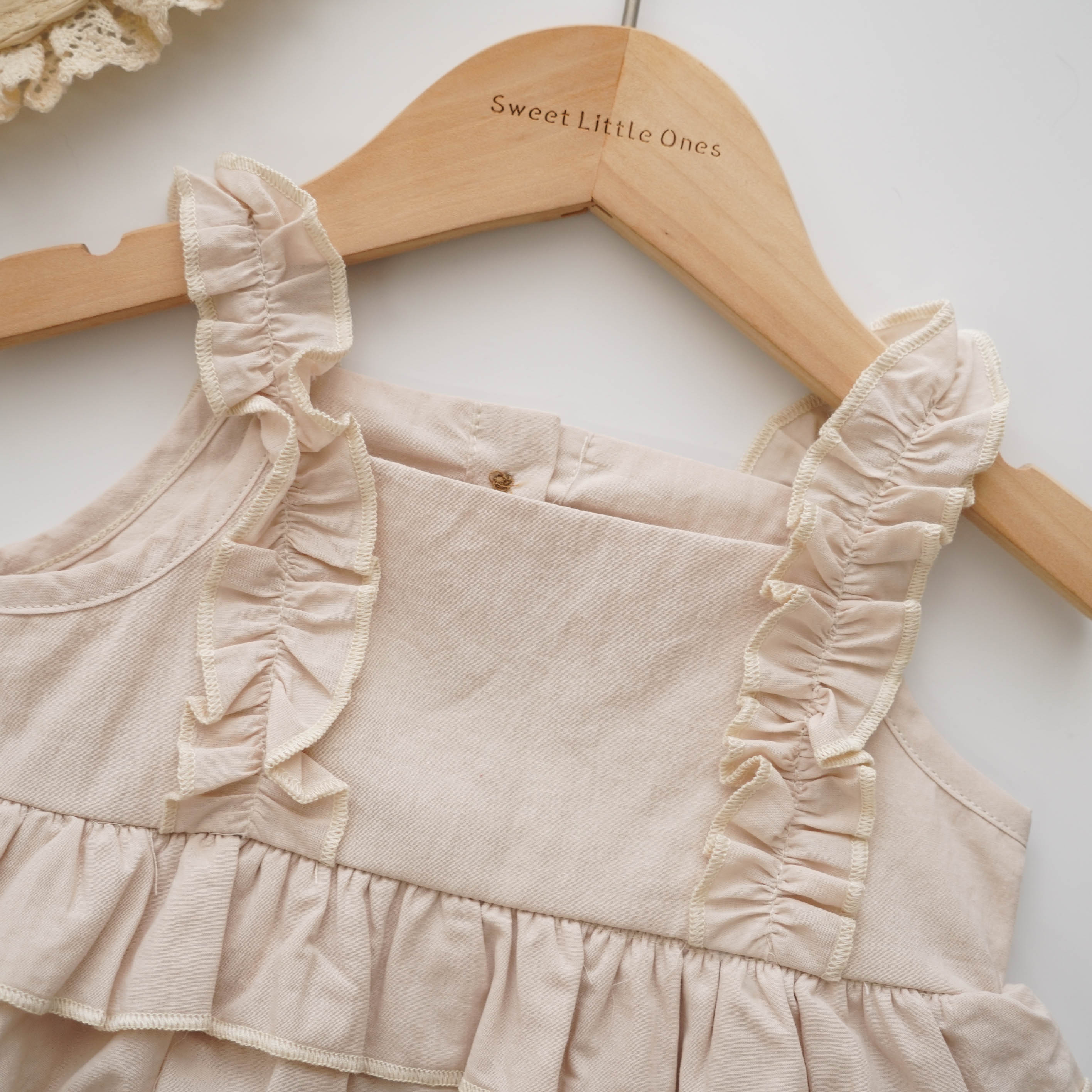 Plain Casual Layered Romper