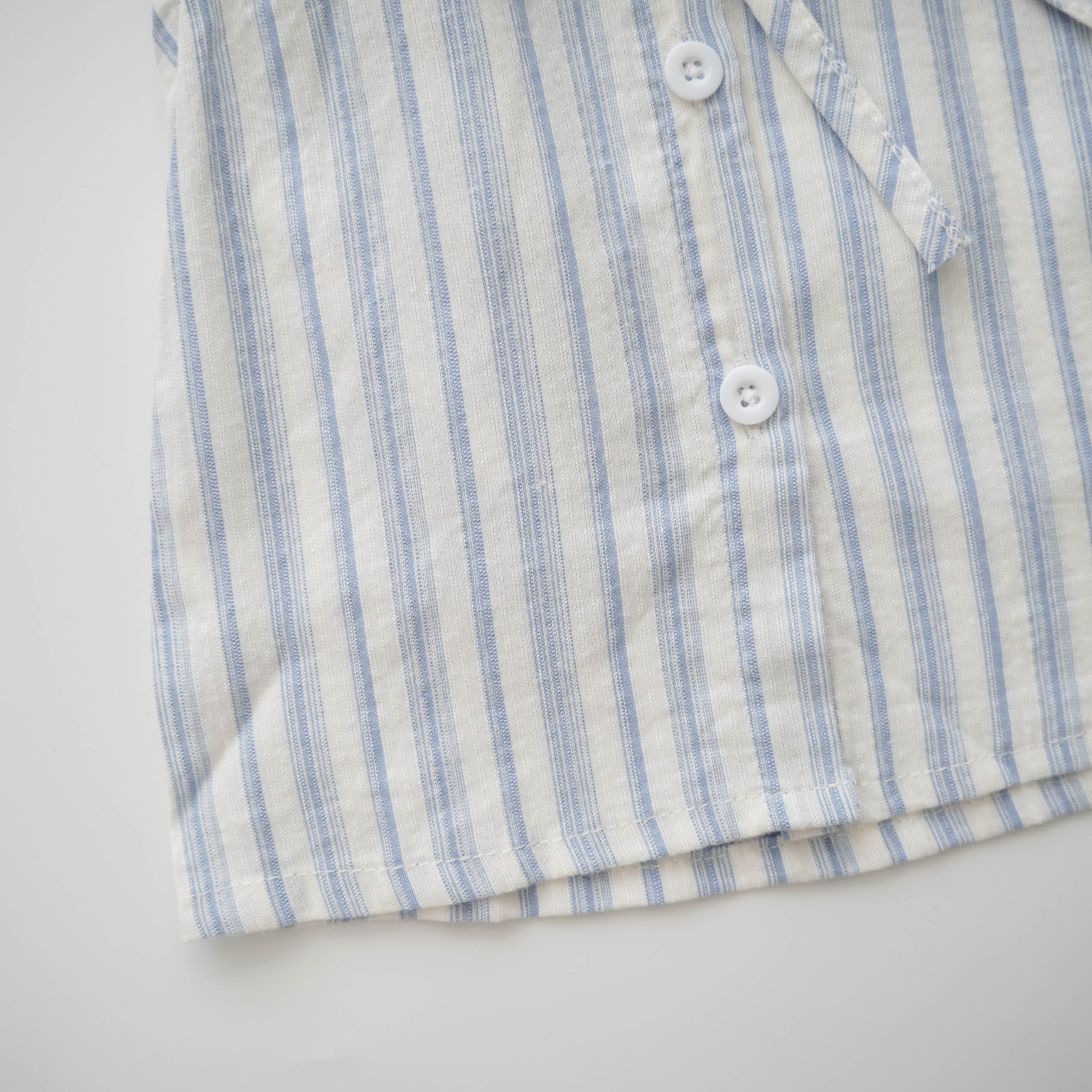 Collar Line Blue Two Pieces Set