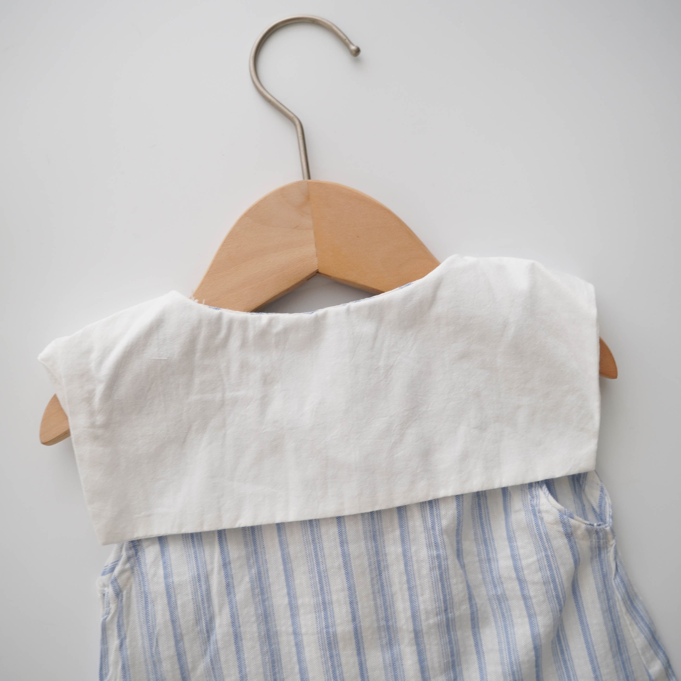 Collar Line Blue Two Pieces Set