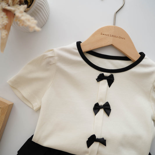 Elegant Casual Sleeves Blouse & Skirt Set