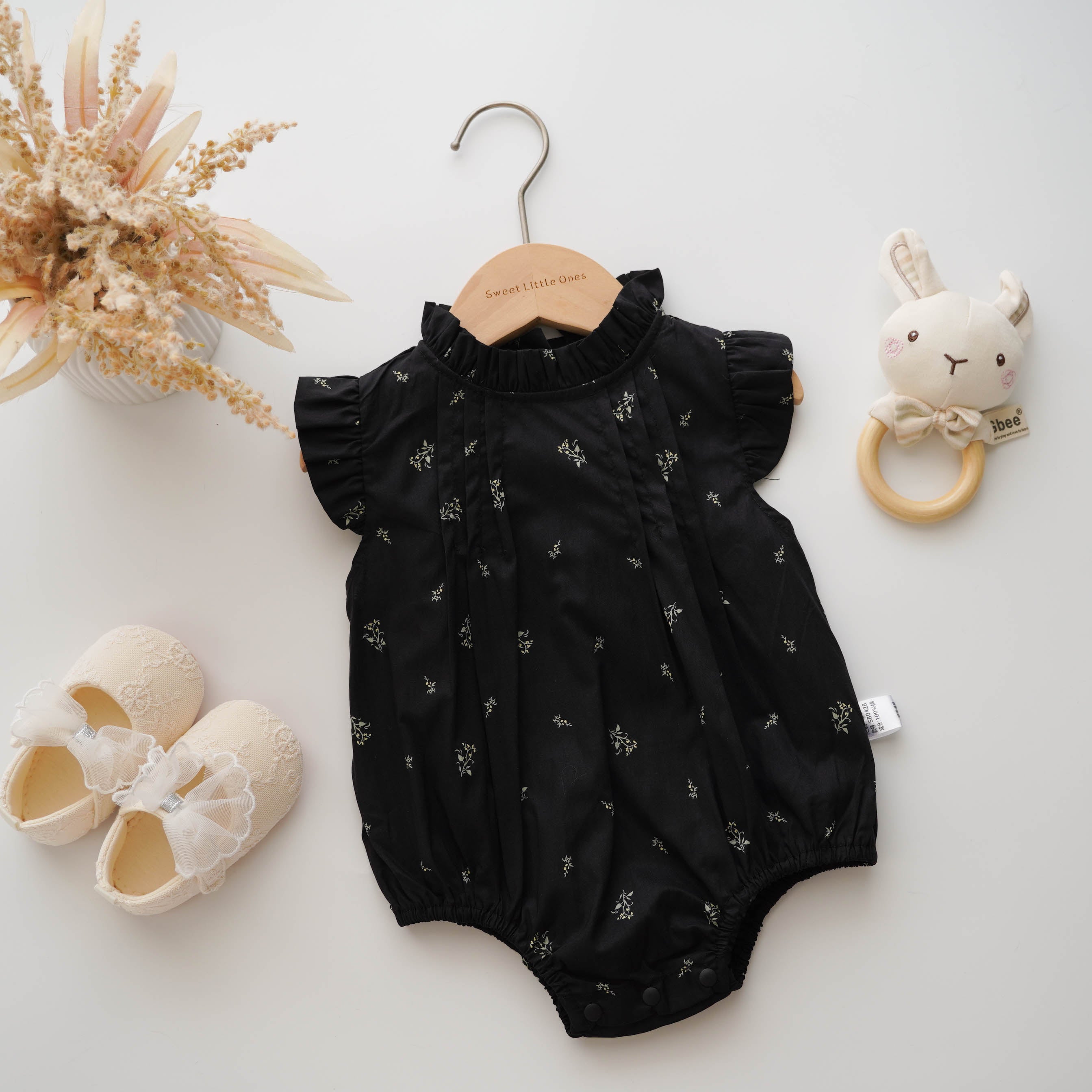 Classy Ruffled Collar Romper