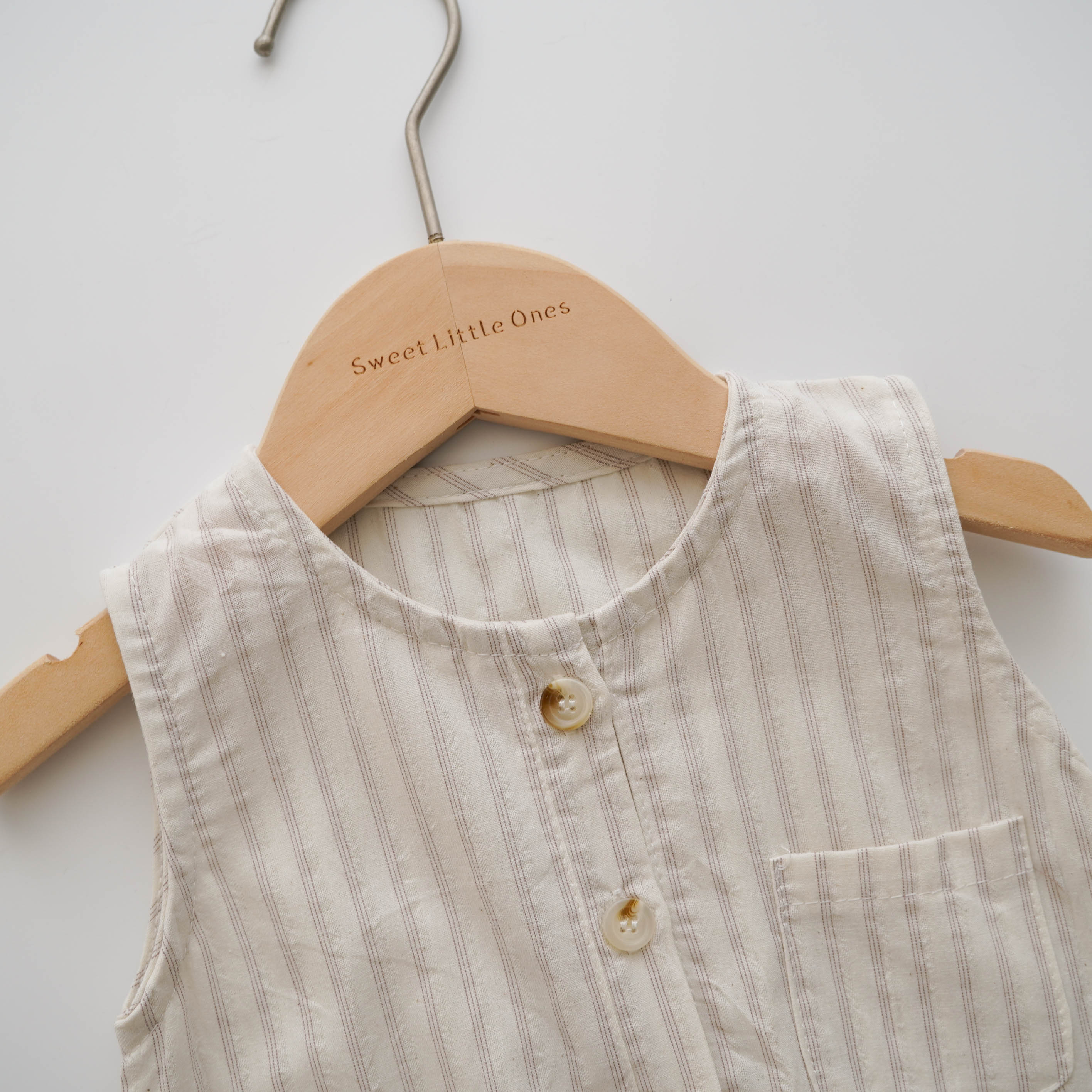 Basic Buttoned Overall with Hat