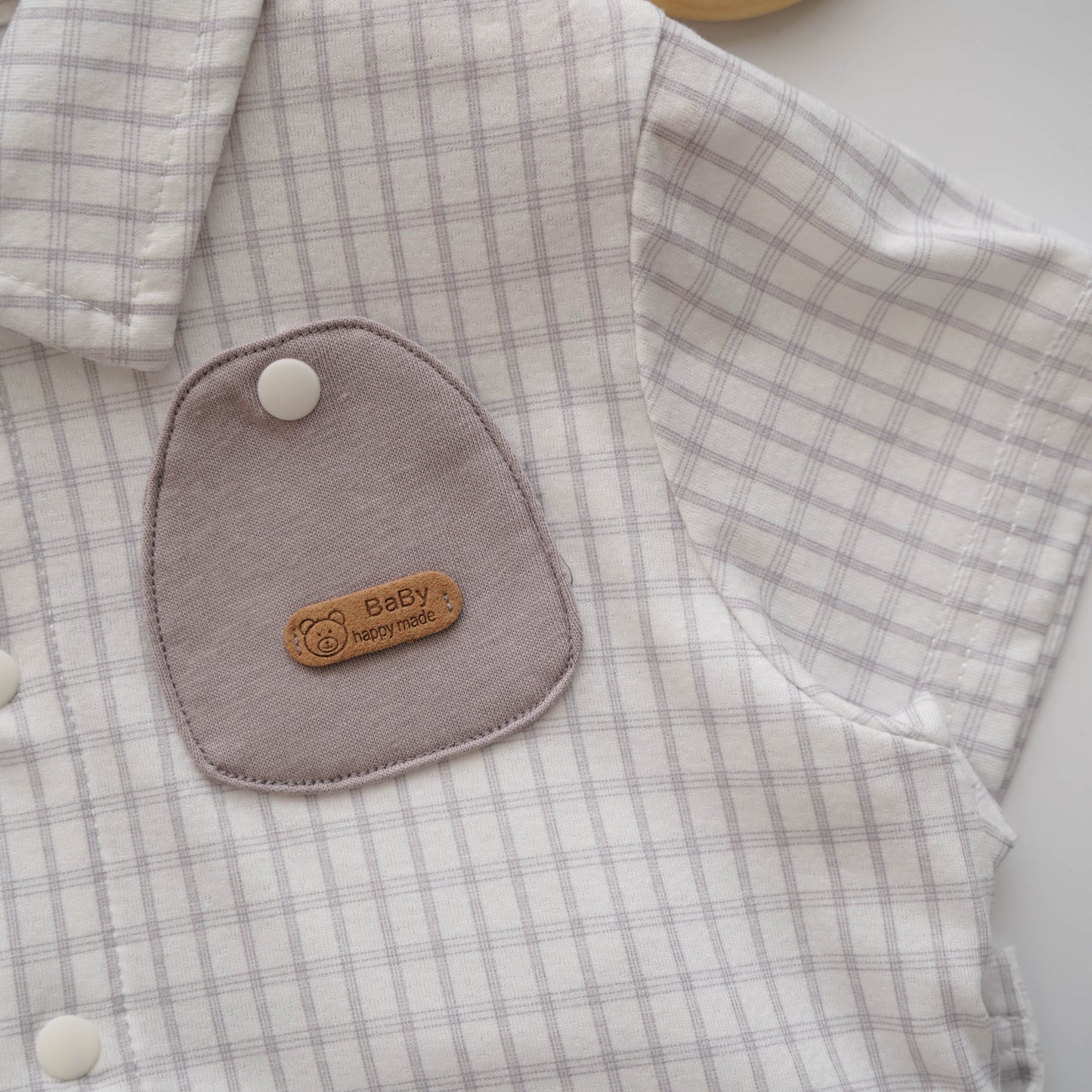 Checkered Buttoned Boy Set