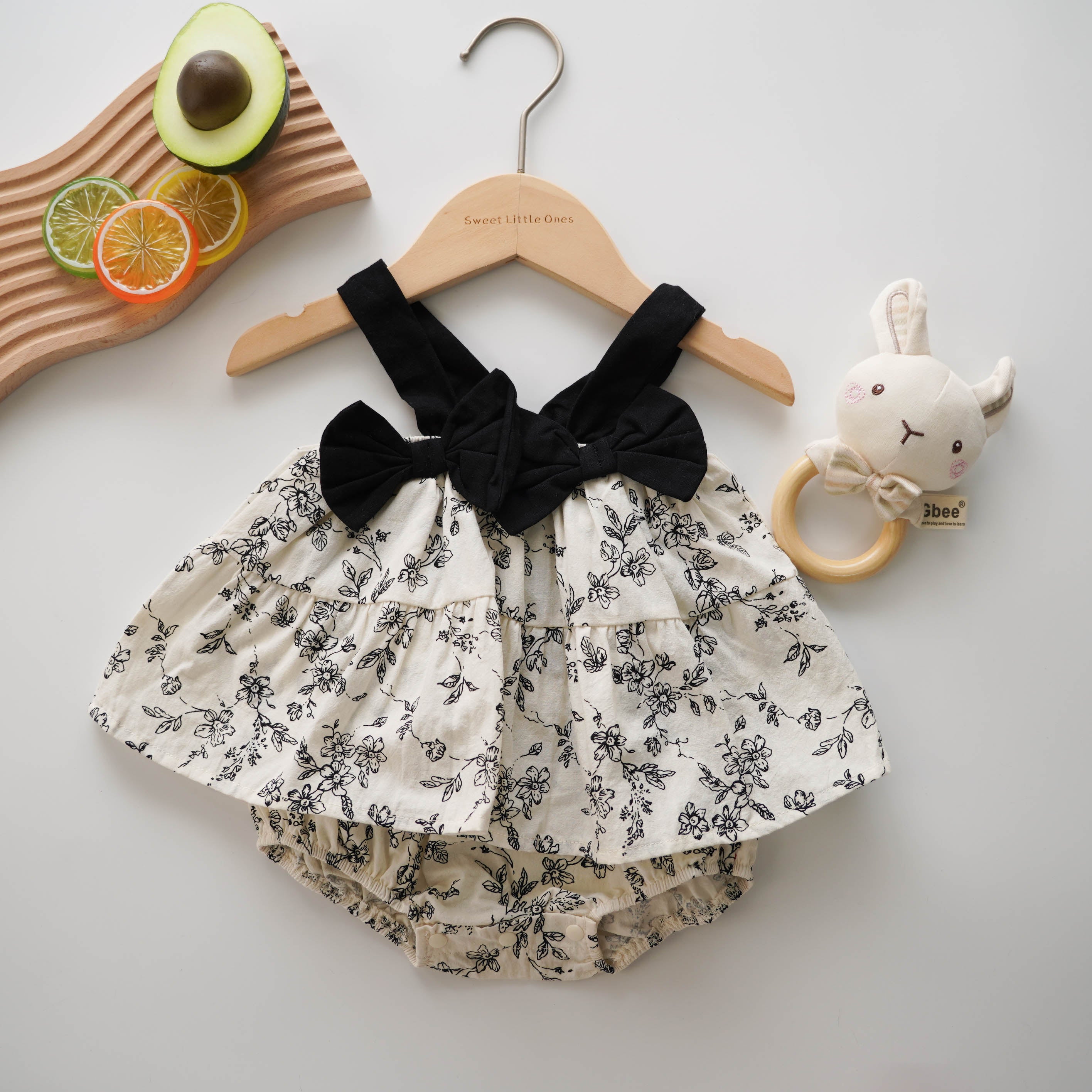 Classic Ribbon Details Romper
