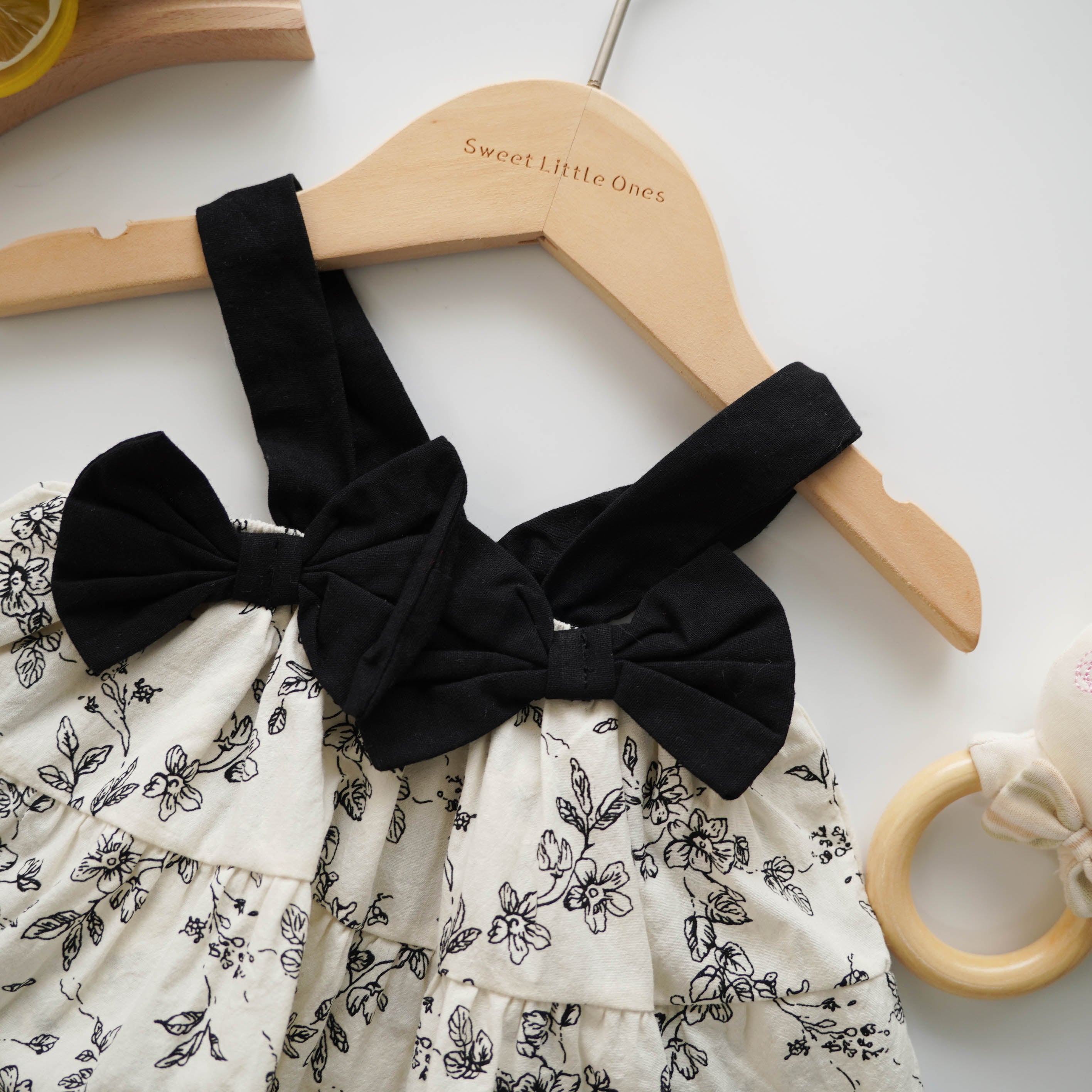 Classic Ribbon Details Romper