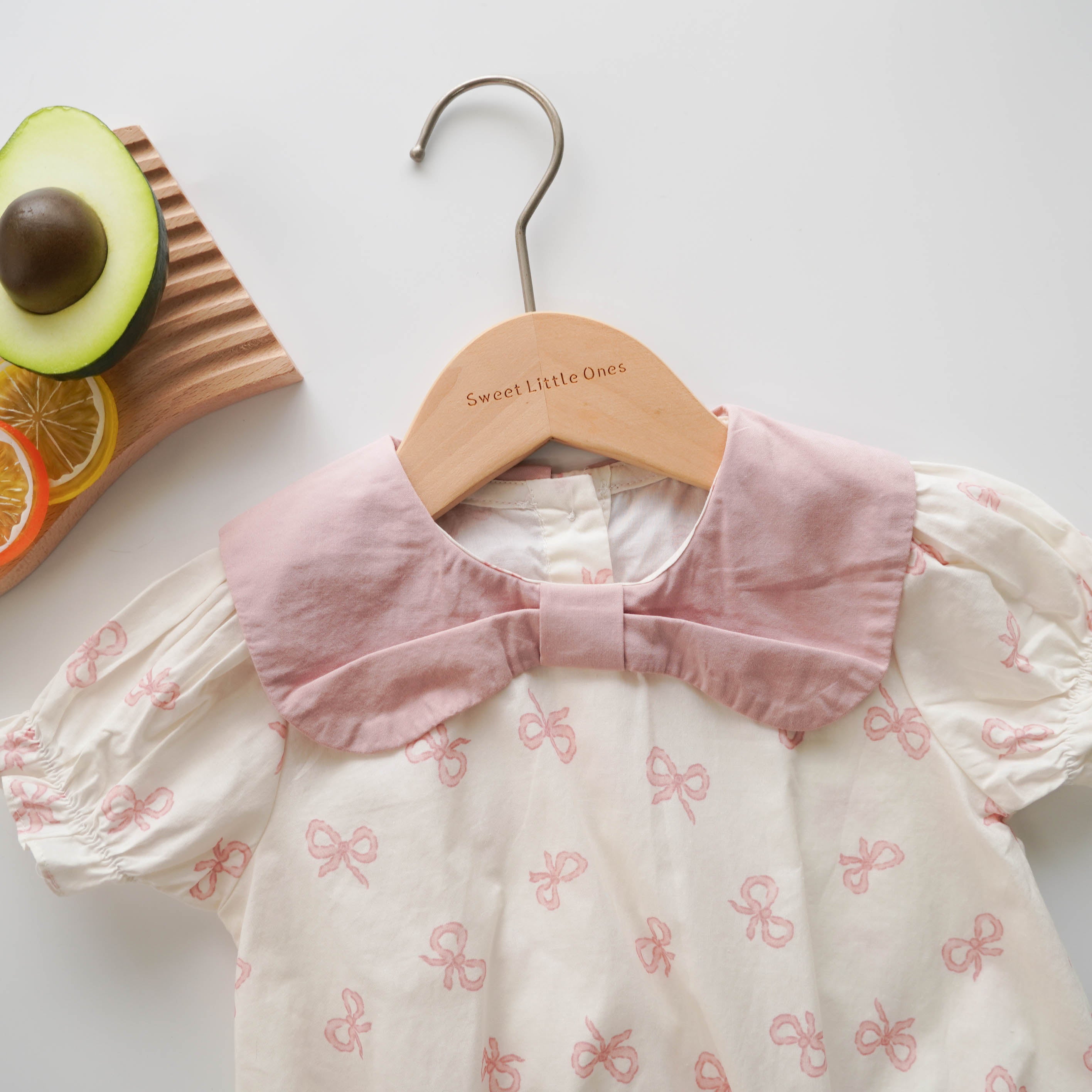 Sweet Pink Ribbon Romper