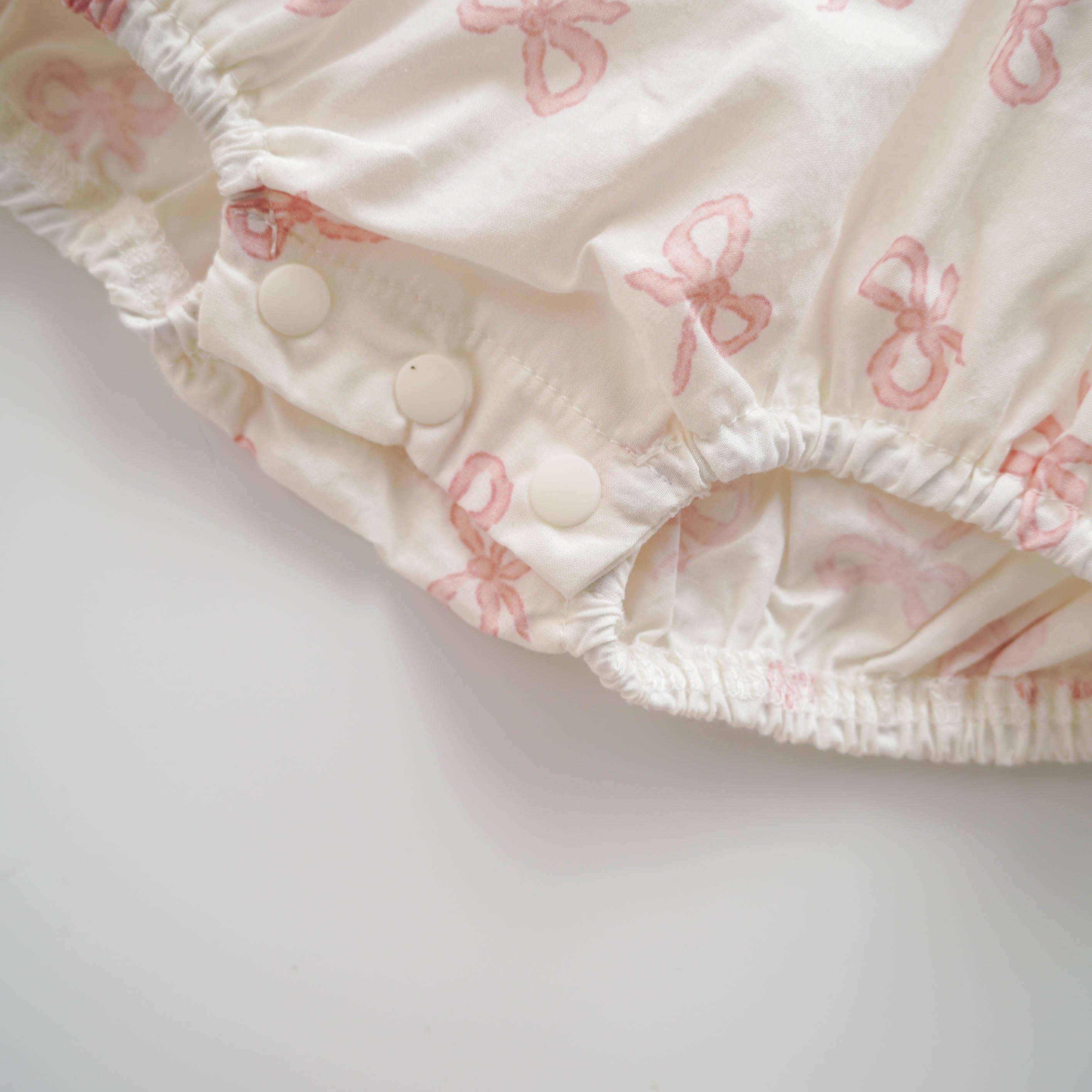 Sweet Pink Ribbon Romper