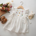 Embroidery White Daily Dress
