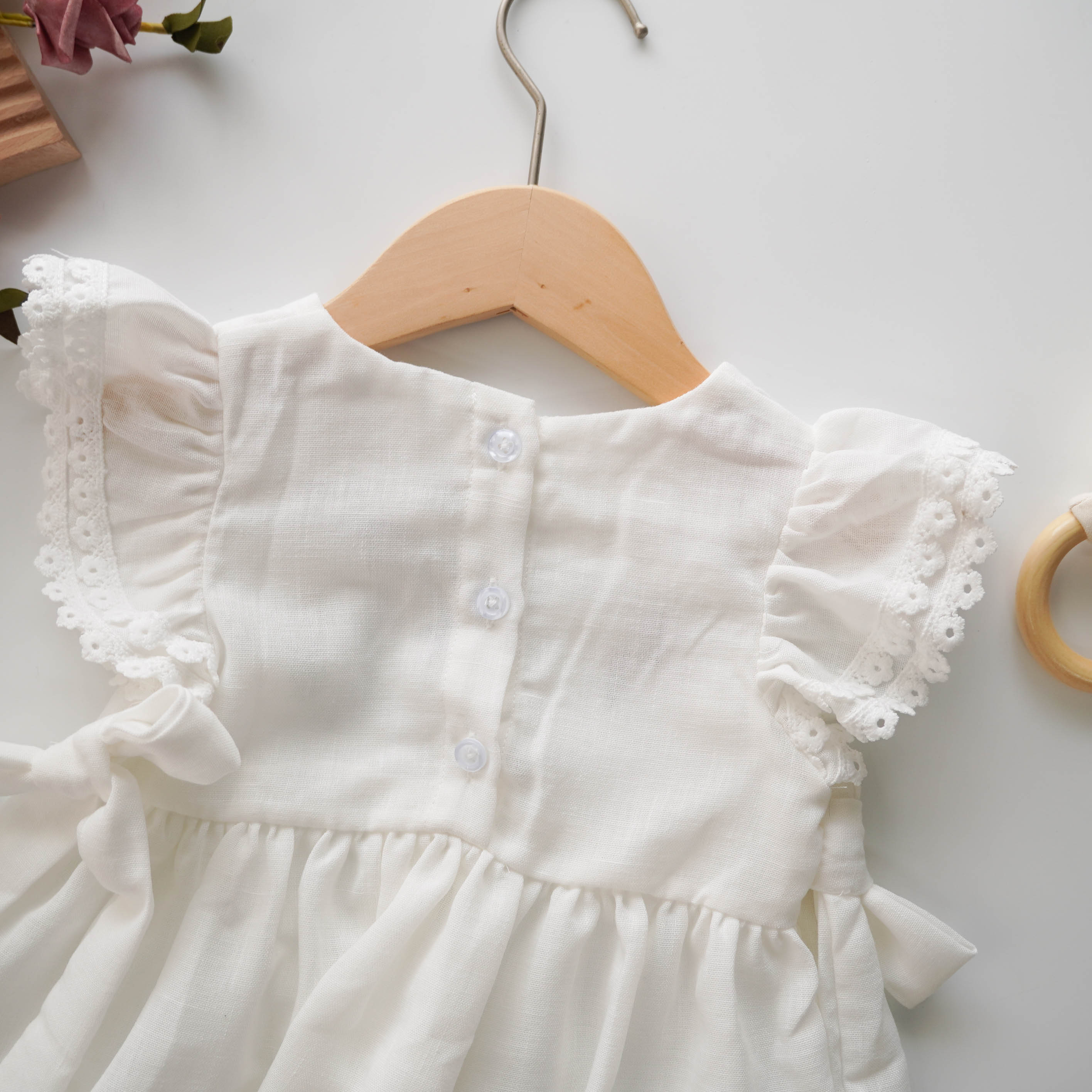 Embroidery White Daily Dress
